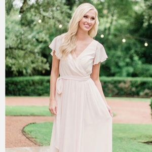 Revelry Harper Wrap Chiffon Bridesmaids Dress